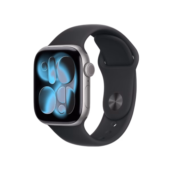 Apple Watch Series 11 GPS 46mm Space Grey Aluminium Case With Black Sport Band MEV44 M/L