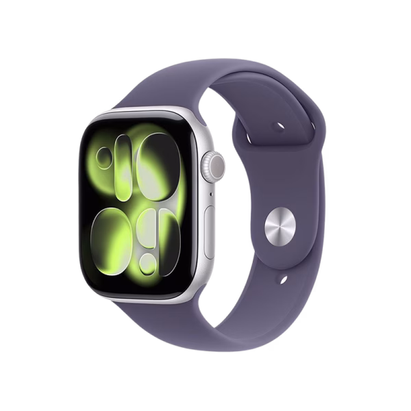 Apple Watch Series 11 GPS 46mm Silver Aluminium case+purple fog SB MEV94 S/M