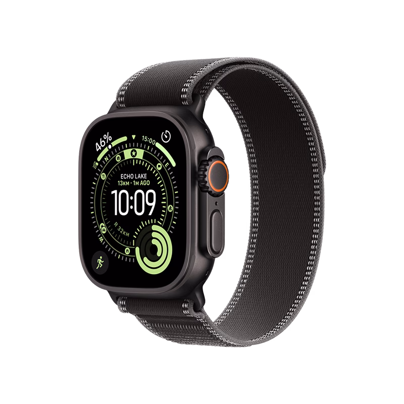 Apple Watch Ultra 3 49mm Black TitaniumCase+BlackCharcoal Trail Loop MF1D4 S/M
