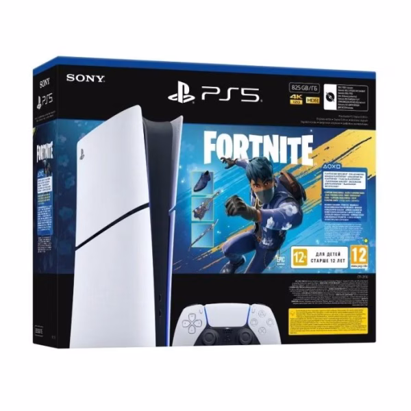 Playstation 5 Slim Digital Edition chassis Sony + Fortnite Flowering Chaos VCH - konzola
